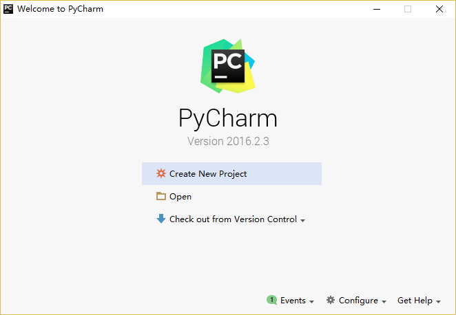 当你打开 PyCharm 时